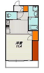 アクアプレイス京都西陣 1Kの間取図画像