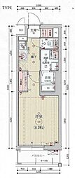 ベラジオ雅び京都洛北ガーデン 1Kの間取図画像