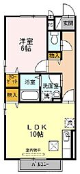 グランパルク 1LDKの間取図画像