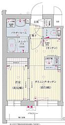 ファステート京都ステーションウォズ 1DKの間取図画像