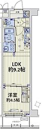 スワンズ京都東寺ガーデン 1LDKの間取図画像