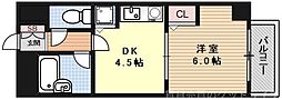 ライオンズマンション五条大宮第2 1DKの間取図画像
