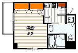SHICATAONZEBLDG 1Kの間取図画像