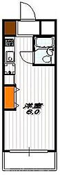 カーサ・ドマーニ ワンルームの間取図画像