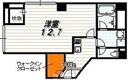セントエルモ三条 1Kの間取図画像