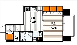 イーグルコート烏丸御池ルミエ 1DKの間取図画像