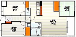 TAM'S-コート 3LDKの間取図画像