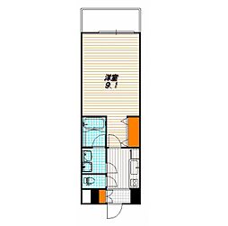 ベラジオ京都洛南グルーブ 1Kの間取図画像