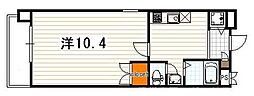 プロスペクト河原町五条 1Kの間取図画像