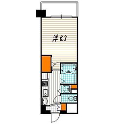 プレサンス京都修学院 1Kの間取図画像