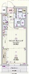 ベラジオ雅び東寺WEST 1LDKの間取図画像