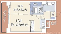 フェリオ千都 1LDKの間取図画像