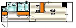 SHICATAONZEBLDG ワンルームの間取図画像
