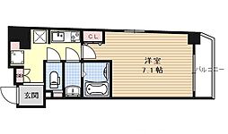 CQレジデンス京都御所西 1Kの間取図画像