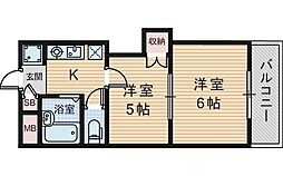 プリマベーラ西京極 2Kの間取図画像