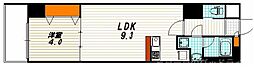 アスヴェル京都東堀川 1LDKの間取図画像