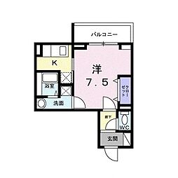 彩 KyotoNishijin 1Kの間取図画像