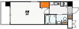 リーガル京都四条河原町通り 1Kの間取図画像
