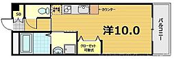 マーベラス納屋町 ワンルームの間取図画像