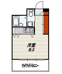sumau ワンルームの間取図画像
