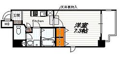 サムティ京都二条 1Kの間取図画像