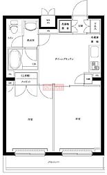ルーブル蒲田南 5階2DKの間取り