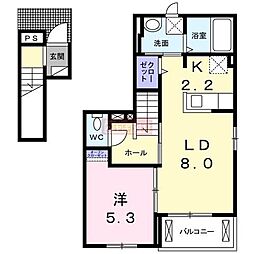 リバーサイド川崎大師6 1LDKの間取図画像