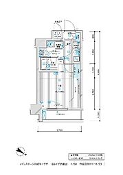 MAINSTAGE川崎6エグザ 1Kの間取図画像