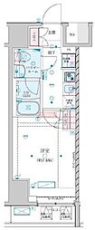 ジェノヴィア川崎7 1Kの間取図画像