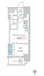 レジディア蒲田プレイス 1DKの間取図画像