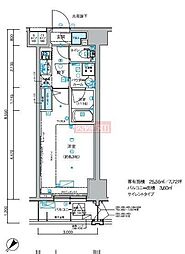 メインステージ小竹向原 1Kの間取図画像
