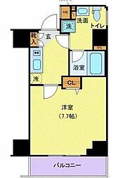 ガリシア池上 1Kの間取図画像