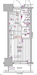 GALAGRANDY池袋2 1Kの間取図画像