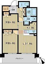 BLESS上池袋 2LDKの間取図画像