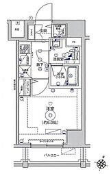 レア横濱鶴見中央弐番館 1Kの間取図画像