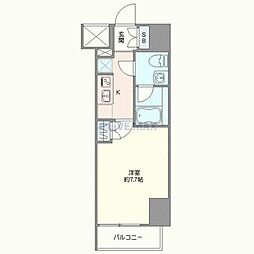 ジェノヴィア川崎7 1Kの間取図画像