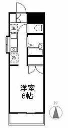 GONハイム ワンルームの間取図画像