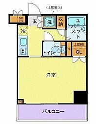ルーブル池上参番館 1Kの間取図画像