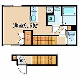 ClassyResidence ワンルームの間取図画像