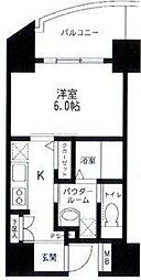 SKYPLAZA2 1Kの間取図画像