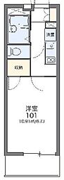 レオパレスルイ 1Kの間取図画像