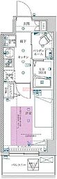 フェルクルールプレスト川崎アリビエ 1Kの間取図画像