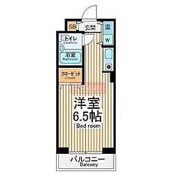 ヴィラリッツ鶴見中央 1Kの間取図画像