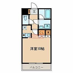 カーサビオラ ワンルームの間取図画像