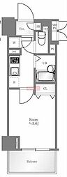 菱和パレス大森 1Kの間取図画像