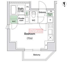 川崎市川崎区東田町マンション ワンルームの間取図画像