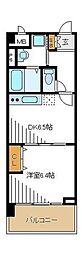 アバンセ 1DKの間取図画像