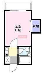 サンシャイン大森 1Kの間取図画像