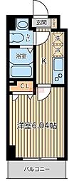 CITYSPIRE上池台 1Kの間取図画像