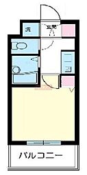 スカイコート大森5 1Kの間取図画像